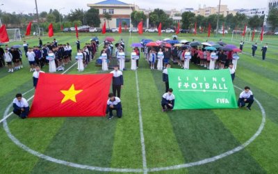 LỄ KHAI MẠC GIẢI BÓNG ĐÁ 07 NGƯỜI NAM, NỮ HỌC SINH, SINH VIÊN TUCST NĂM 2025